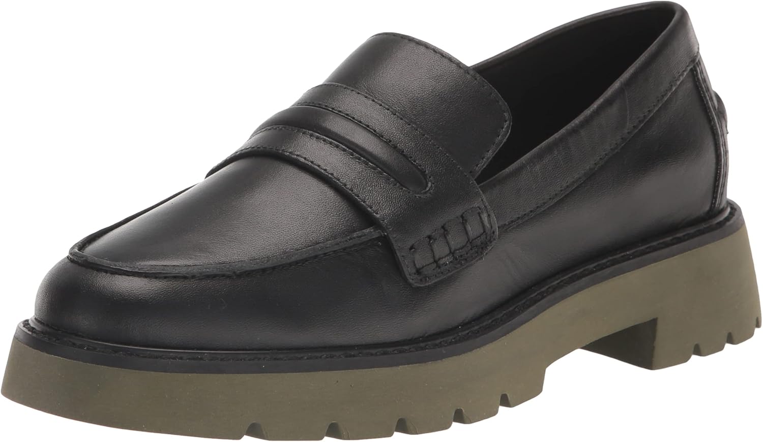 Sanctuary Women's Sa Parker Block Heel Leather Loafers