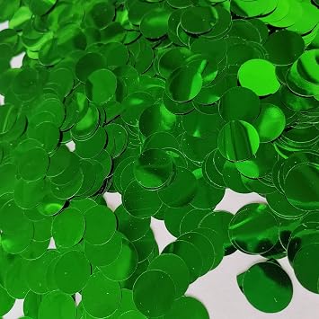 Green Metallic Shiny Round Confetti 0.6 Inch-Table Sequin Confetti for Party Wedding Decoration3.52 oz
