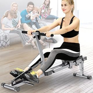 FLBTY Rowing Machines, Household Folding Rowing Machines, Belly Fat Reduction Fitness Machines, Intelligent, A Variety Of Exercise Modes, Effective and Multi-faceted Fitness