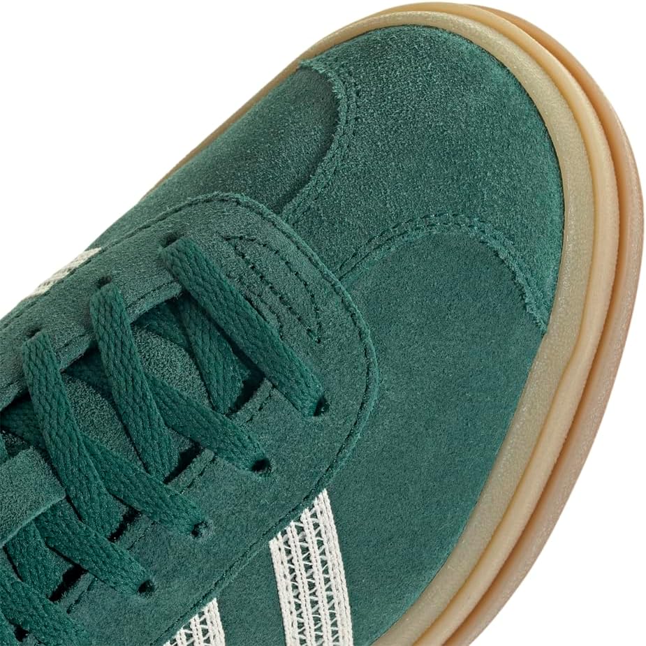 adidas Womens Gazelle Bold Lace Up Sneakers Shoes Casual - Green