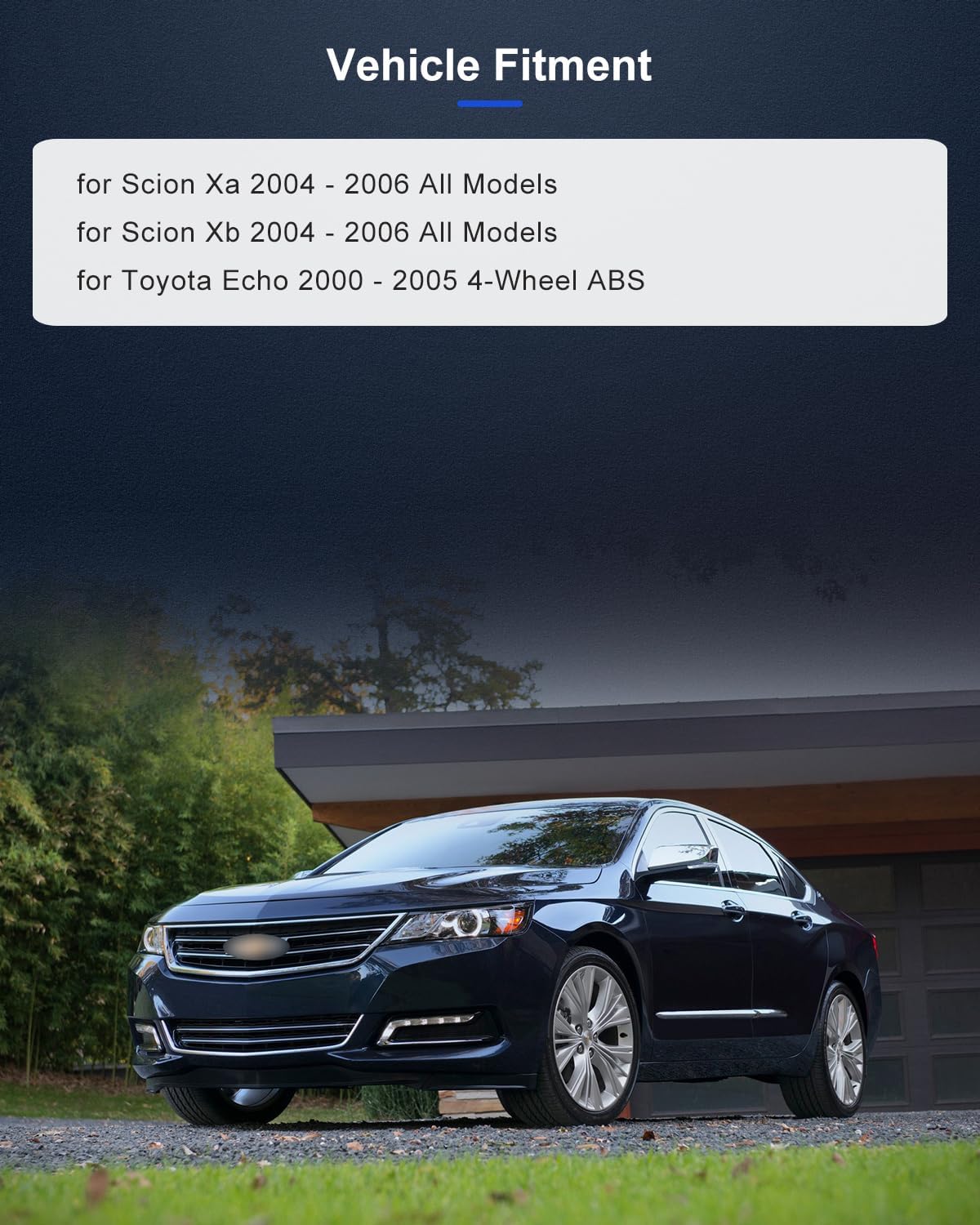 ECCPP Rear 4 Lugs Wheel Bearing and Hub Assembly For 2004-2006 For Scion xB 2000-2005 For Toyota Echo Wheel Hub Bearings W/ABS 512209