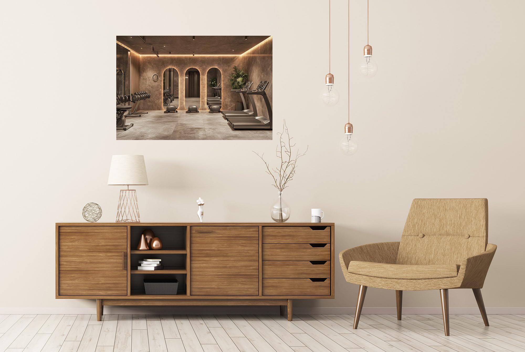islandburner Prime XXL poster da palestra moderna con illuminazione elegante per gli appassionati di fitness spa immagini di alta qualità