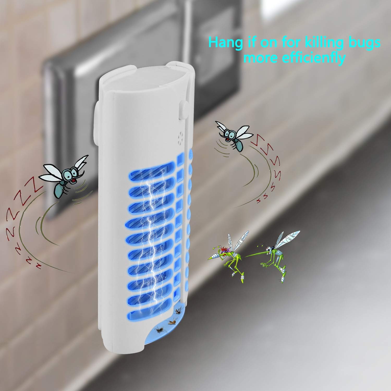 Moskito-Mörder, elektrischer Fliegenwanzen-Moskito-Insektenvernichter, LED-Lichtfallenlampe, elektronische Anti-Moskito-Mörderlampe, zufälliger Stil