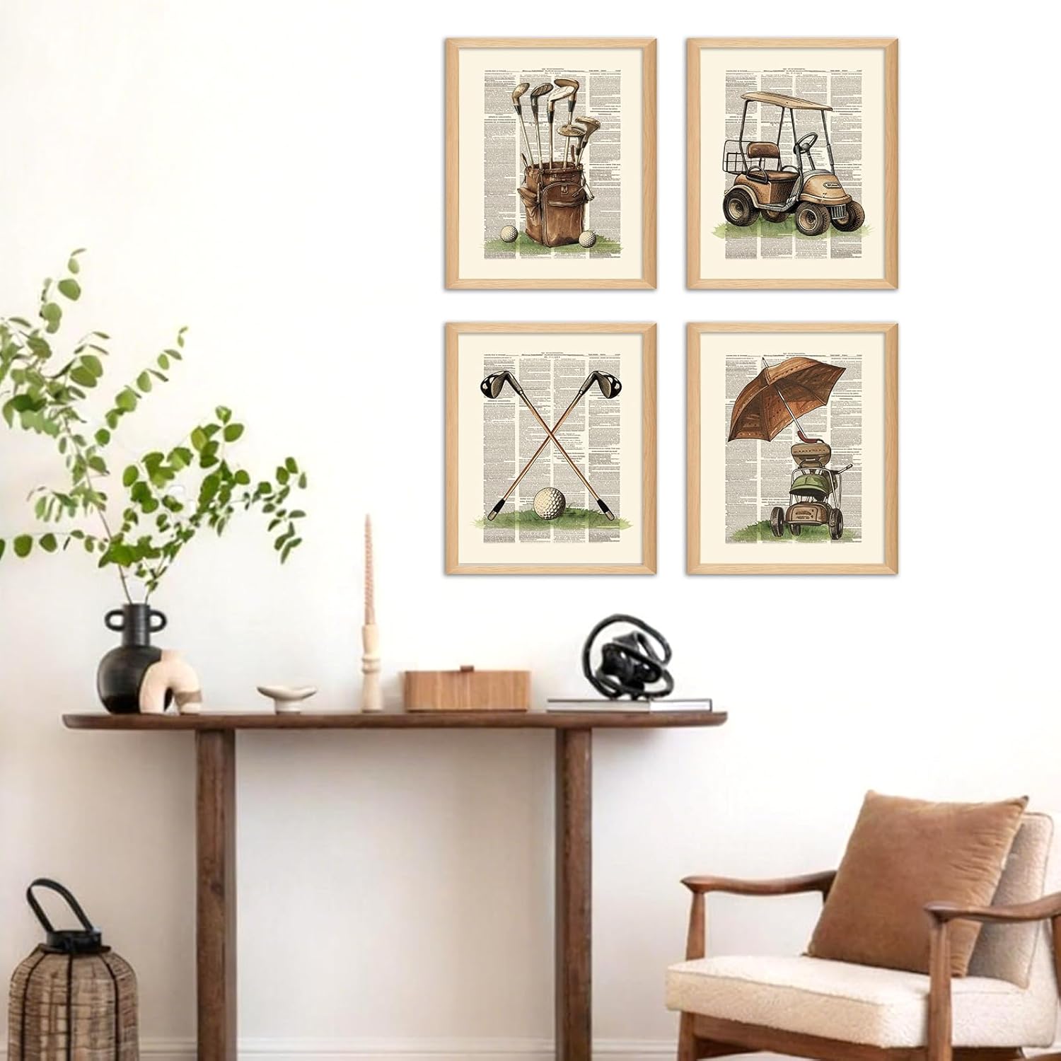 Hapons Vintage Golf Wall Art Decor Posters,Retro Golfer Sports Man Teen Kids Boys Bedroom Man Cave Living Room Playroom Office Wall Art Prints, Golfing Sport Wall Decor Pictures Gifts 8''x10'' 4 PCS Unframed - Image 5