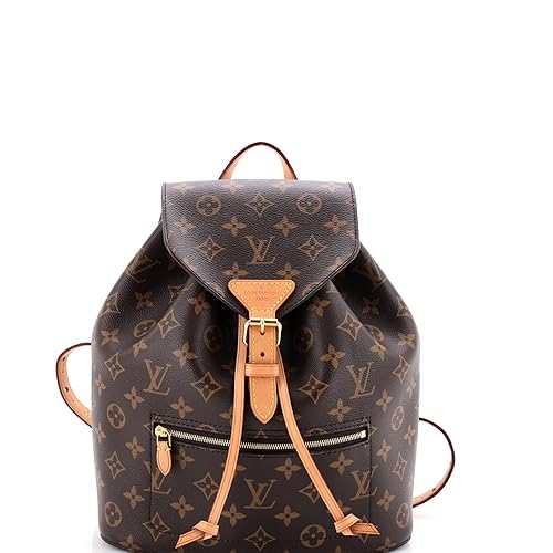 Pre-Loved Montsouris NM Backpack Monogram Canvas PM, Brown