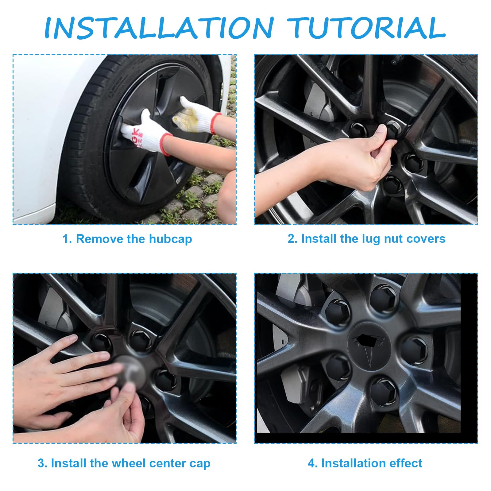 Amazon.co.jp: Teslaモデル3モデルY用ホイールセンターカバー、56mm