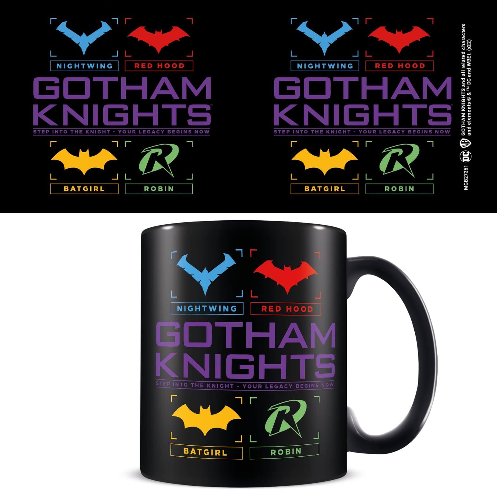 Pyramid International DC Comics Gotham Knights Mug in Presentation Gift Box (Legacy Design) 11oz Ceramic Mug - Official Merchandise, Red