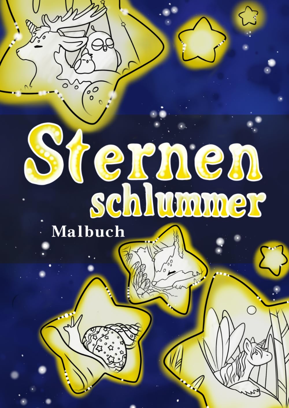 Sternenschlummer: Ein Malbuch voller träumender Tiere& magischer Nächte