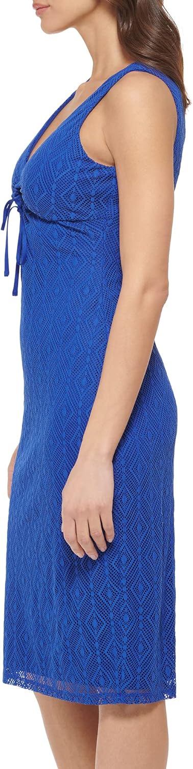 Guess Womens Geo Lace Sheath with Key Hole Detail Contemporary Dress - Image 2