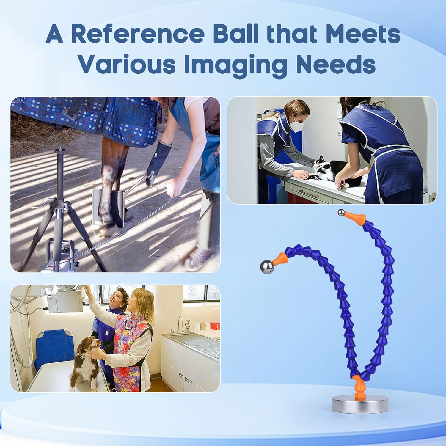 Reference Ball with Weighted Base for Precise Measurement, Essential Tool for Cats and Dogs, Diameter 10mm 20mm HXRRB-01
