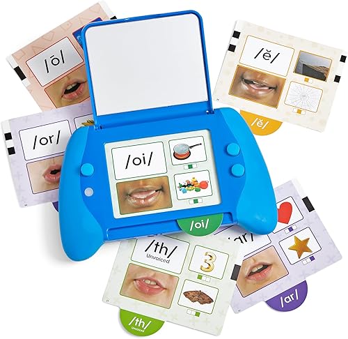 Miniatura 9 de hand2mind Espejo Parlante Juego de Fonemas My Sounds, Conciencia Fonémica, Materiales de Terapia del Habla, Manipulativos de Fonética, Tarjetas