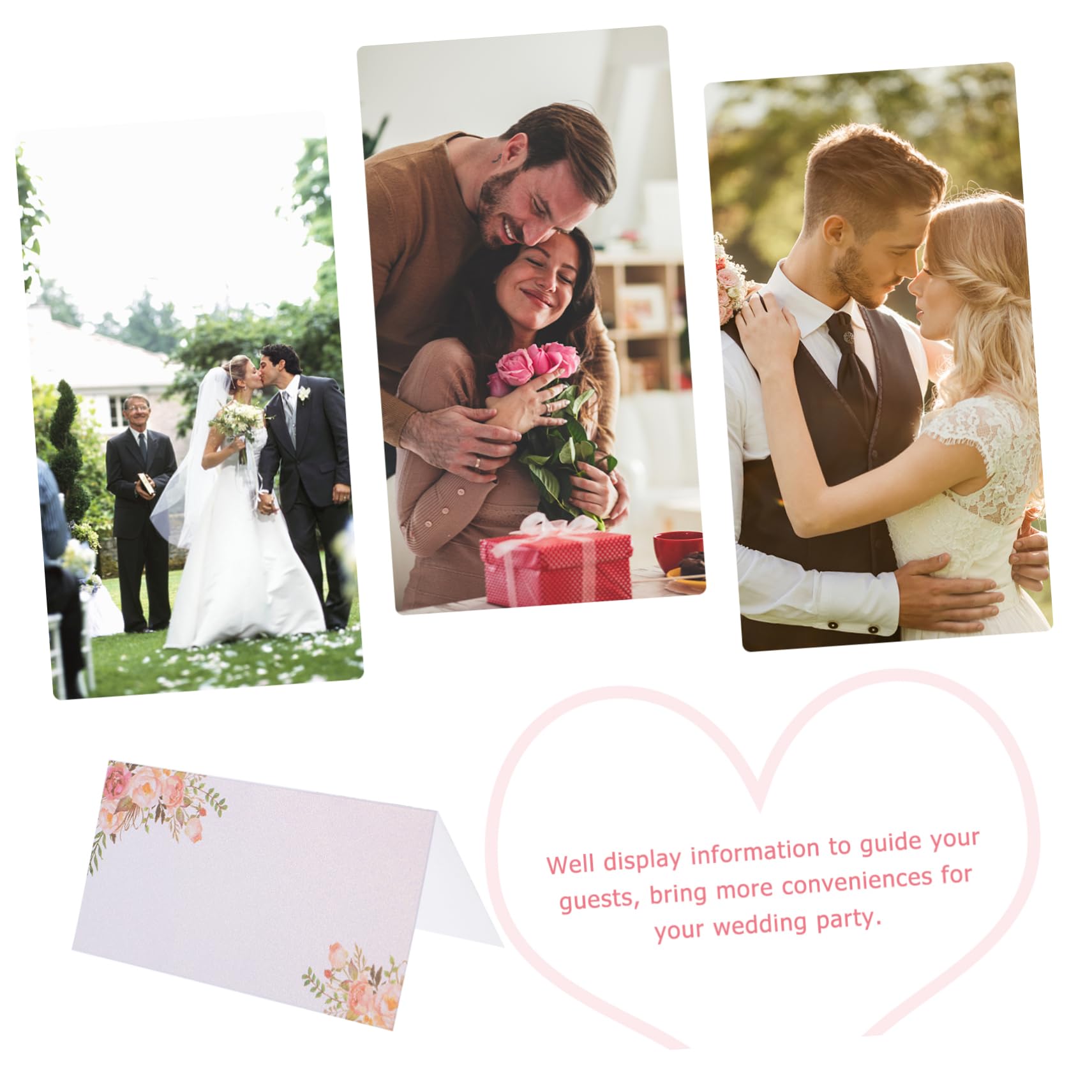 Mobestech 3 Sätze Hochzeitsplatzkarten Tischkarten Zum Beschriften Blanko Namenskarten Für Hochzeiten Hochzeitsdeko Für Festliche Anlässe 50 Stück * 3