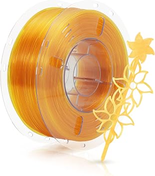 Transparent Filament Clear PETG 1.75mm,Rapid PETG Yellow
