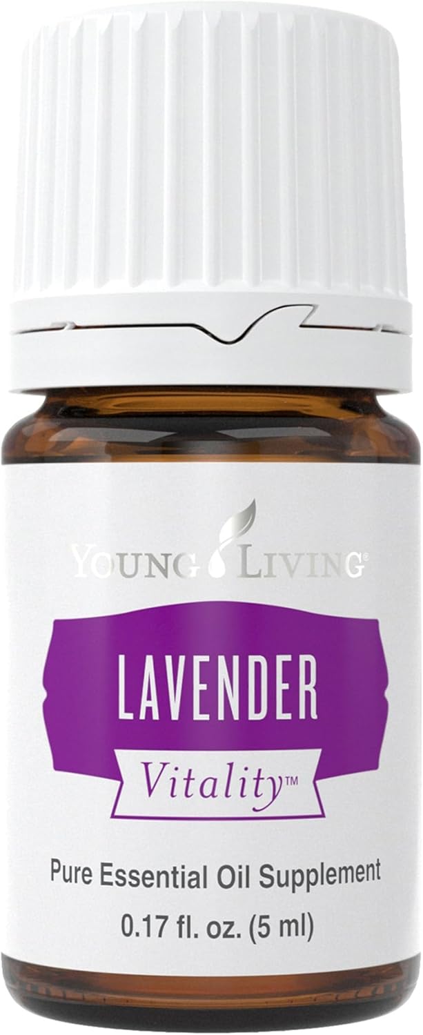 Young Living Vitality Lavender Essential Oil 5ml Bottle – Calming Floral Flavor – 100% Pure – Steam Distilled – Add a floral flavor to Foods and Beverages