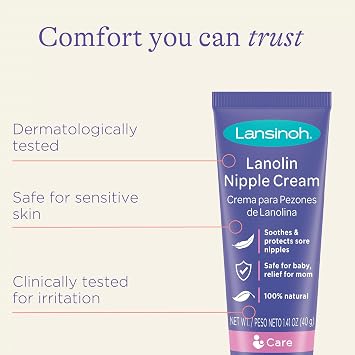Lansinoh HPA Lanolin for Breastfeeding Mothers, 40 Grams, 1.41 Oz. (Pack of 3)