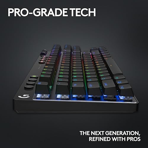 Miniatura 8 de Logitech G PRO X TKL Teclado inalámbrico Lightspeed para juegos, diseño ultraportátil sin teclas, LIGHTSYNC RGB, teclas PBT, interruptores táctiles