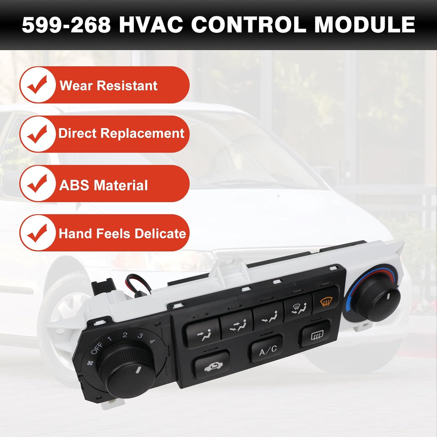 599-268 A/C Heater Climate Control Module Compatible with 1998-2000 Honda Accord 1998-2004 Honda Odyssey Replace 79600-S84-A01ZA