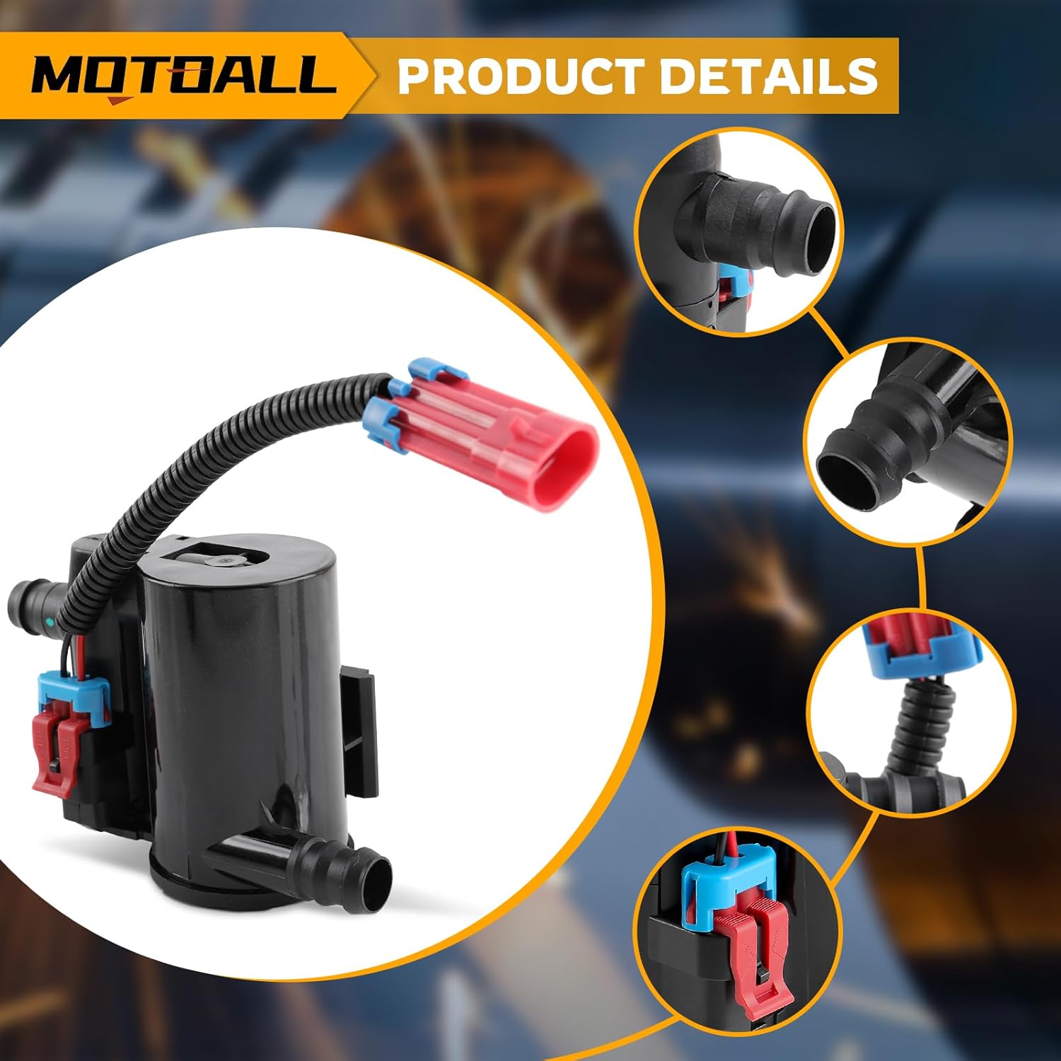 MOTOALL CVS34 911-237 Vapor Canister Vent Solenoid Evaporative Emissions Canister Purge Valve Fits for Chevy for Silverado for GMC for Sierra 1500 2500 3500 2004-2010 Replaces 10357992 214-2082