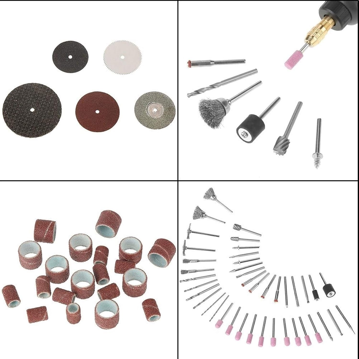 Electric Grinder Tool, 141pcs Practical Mini Rotatory Electric Grinder Tool Accessories Kit Grinding Polishing Drill Cutting Set for Arts And Crafts Car Care