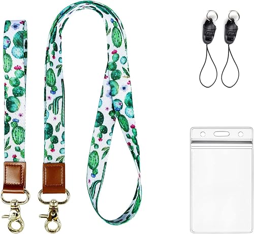 Lindos cordones de cuello para llaves, tarjetas de identificación, teléfono, cartera, llavero de muñeca genial para mujeres, hombres, profesores,