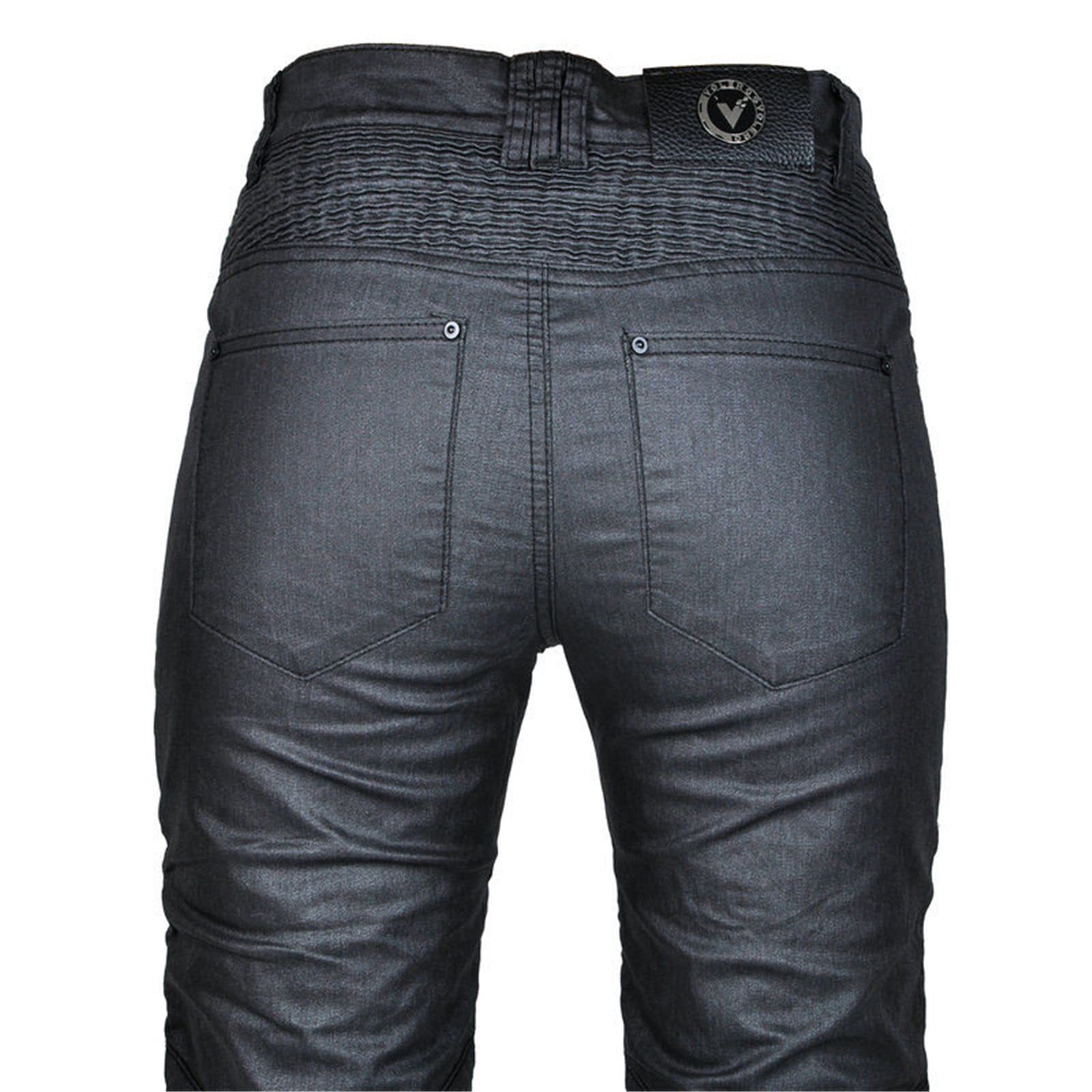 Damen Motorradhose,Wasserdichte Beschichtete Motorcycle Jeans Biker Pants Motorrad Hose Motorradrüstung Schutzauskleidung Mit Abnehmbarer 4 Protektoren