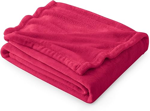 Bedsure Mantas de forro polar tamaño individual  10.58 ozm, ligera, afelpada, acogedora, suave, manta individual para cama, sofá, viajes,