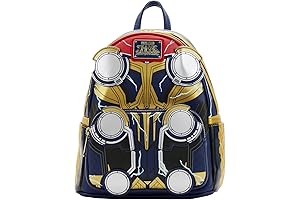 Loungefly Marvel Thor L&T Cosplay Mini Backpack with Glow in the Dark Mjolnir Yggdrasil Tree