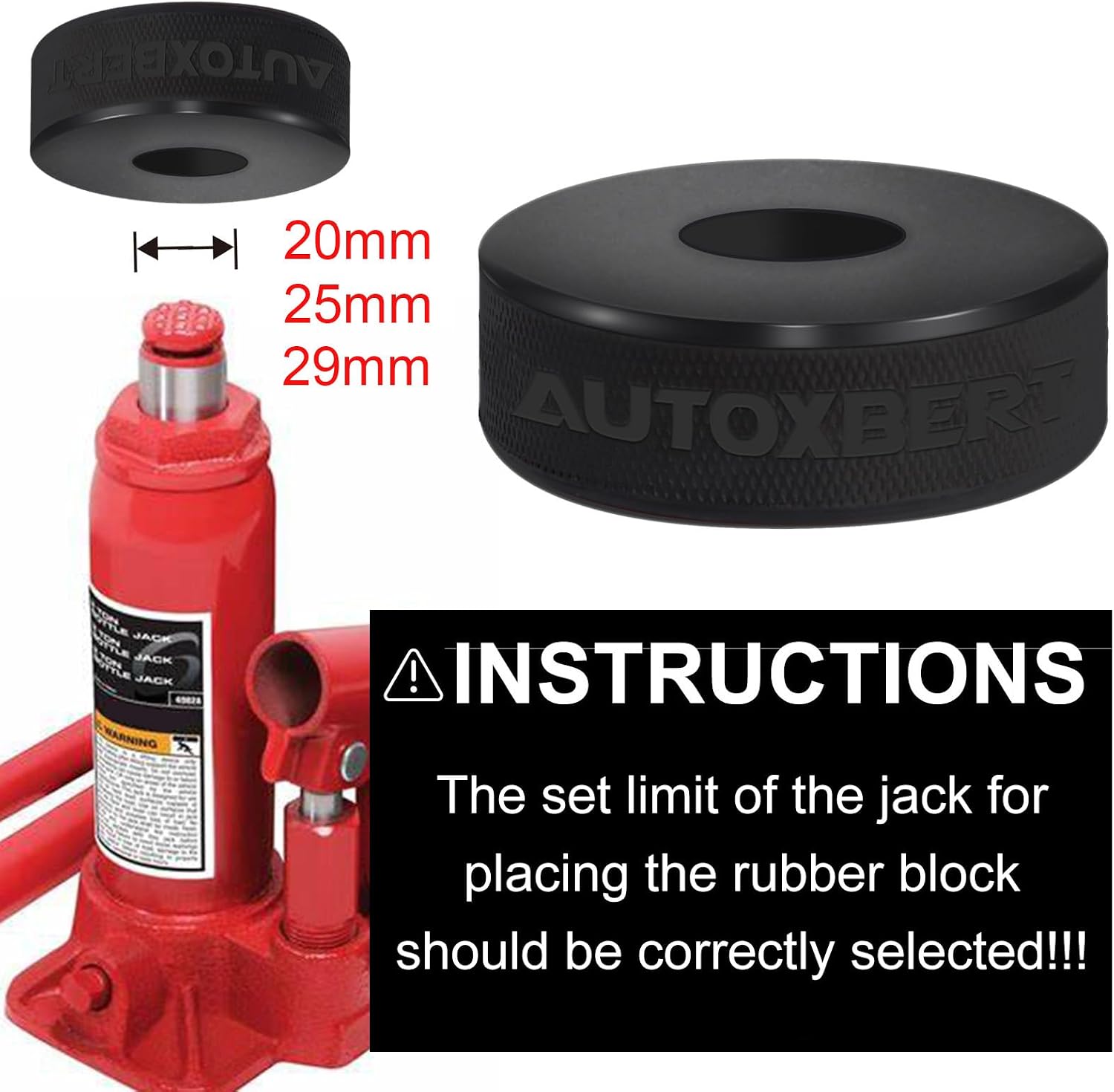 Multifunction Rubber Lift Pad Heavy Duty Mechanical Workshop Tool for Automotive Repairs & Construction Need