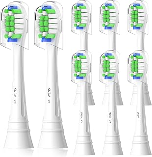 WENS Ersatzbürsten für Philips Sonicare, 8er Weiß