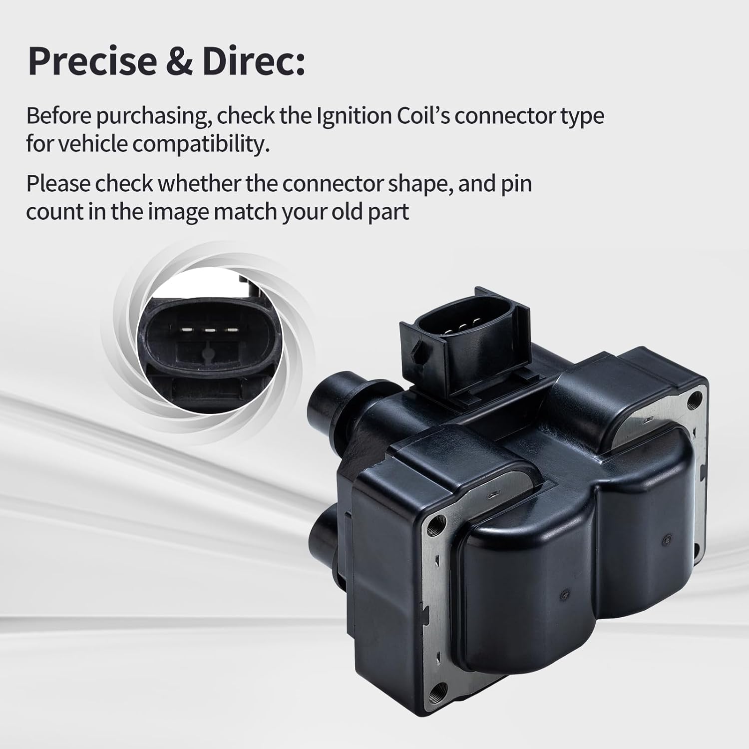 Ignition Coil Pack Fits for Ford Escort Probe Ranger F150 F250 Thunderbird Explorer, for Lincoln Mark Viii Town Car, for Mazda B2300 B2500, for Mercury Cougar Mountaineer Replace FD487 2PCS