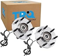 Vista 275 de TRQ Par de conjunto de cubo de cojinete de rueda delantera izquierda derecha, 2 piezas compatible con Lexus GX460 2003-2009 GX470 2003-2023 Toyota