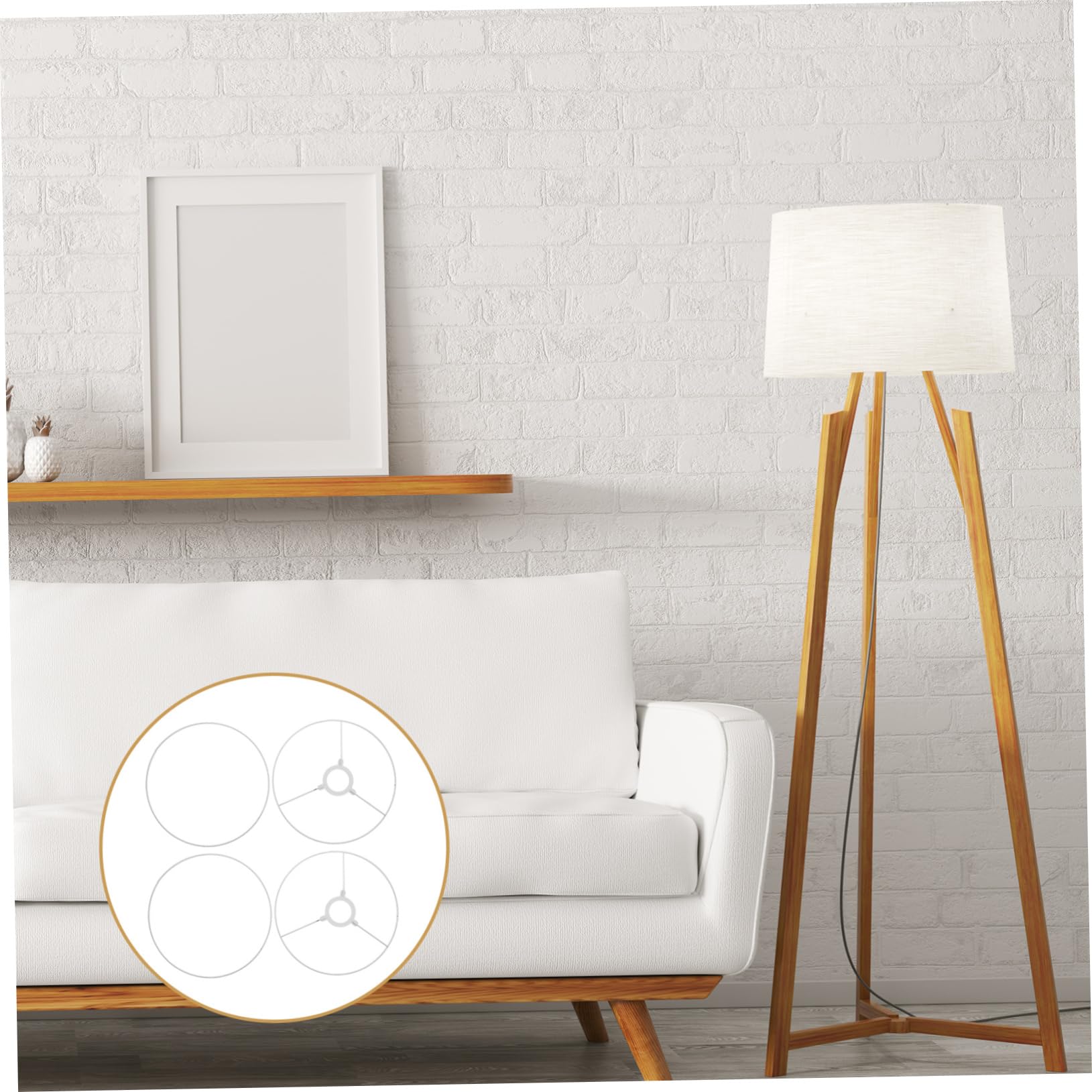 HOMSFOU 2juegos Estante Para Pantallas De Lámparas Marco De Lámpara De Techo Accesorio De Iluminación Para De Araña Soporte De Pantalla Para Decoración Interior