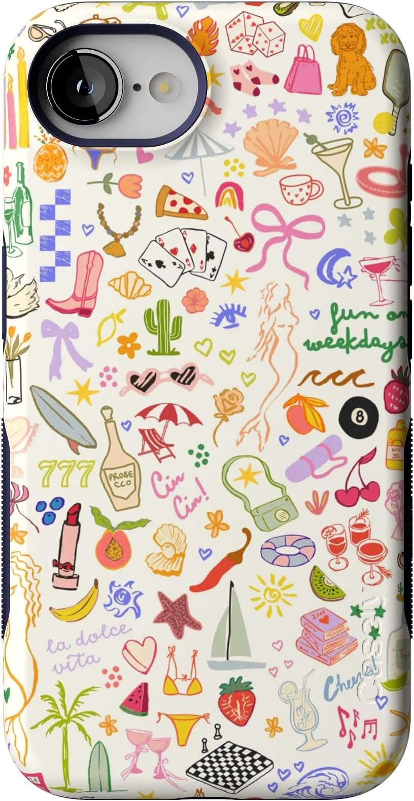 Casely iPhone 16e Case | All The Fun Things | Fun on Weekdays | Bold Protective Design | Compatible with MagSafe