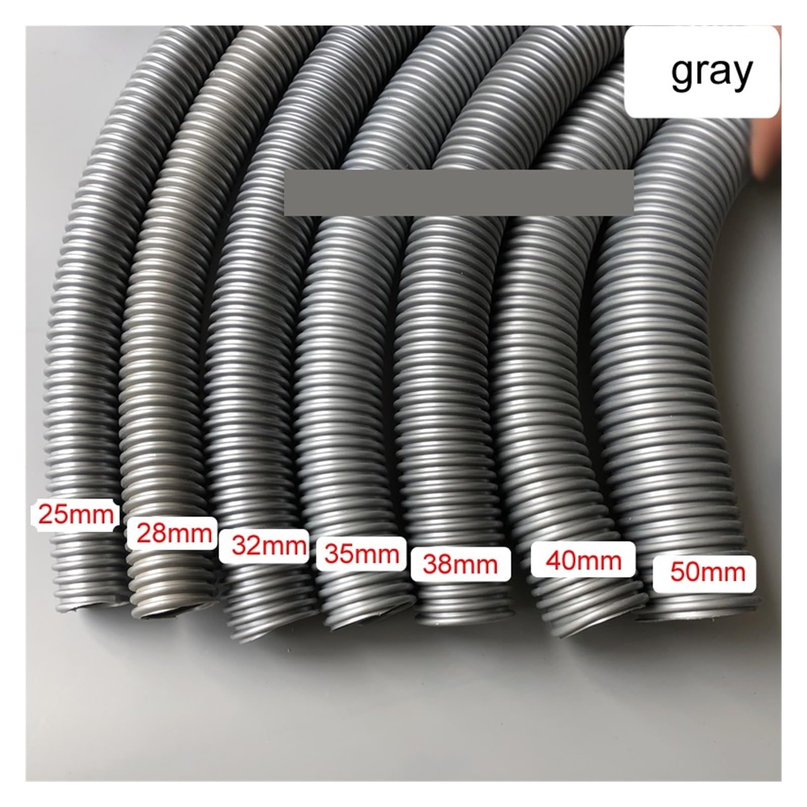 Tubo filettato for aspirapolvere generale, interno 25mm 28mm 32mm 35mm 38mm 40mm 50mm Soffietto in paglia Parti durevoli for aspirapolvere (Color : 50mm x4m)