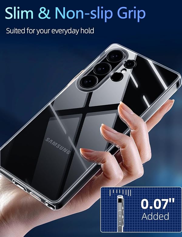 X-level for Samsung Galaxy S25 Ultra Case Clear Slim Fit Ultra-Thin Super Soft TPU Phone Cover Light Protective Anti-Slip Grip Scratch Resistant Shockproof Phone Cases for Galaxy S25 Ultra, Clear by X-level - Used condition - Image 6