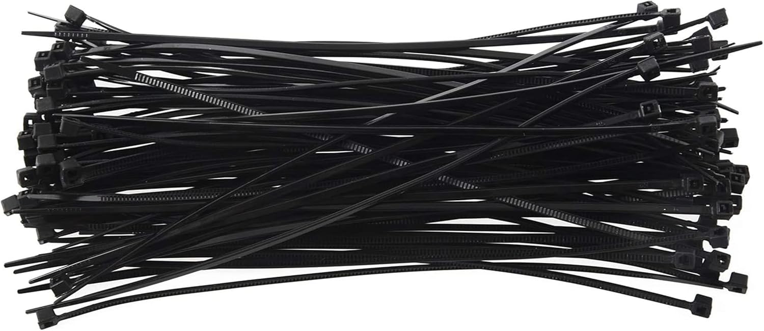 100 Pcs 150 X 1.8Mm Electrical Cable Tie Wrap Nylon Fastening Black
