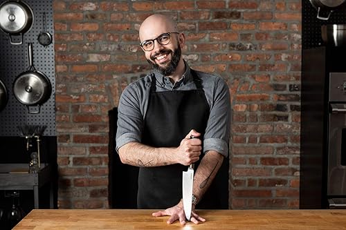 Miniatura 59 de Babish Cubiertos de acero alemán de alto carbono 1.4116, cuchillo forjado para carne de cocina 4pk Juego de cuchillos para carne, acero inoxidable