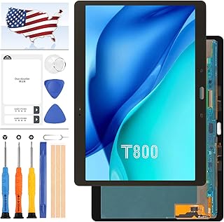 10.5" for Samsung Galaxy Tab S T800 T805 Screen Replacement SM-T800 SM-T805 LCD Display with Touch Screen Digitizer Sensor Full Glass Panel Lens Assembly, Including Tape +Tools (Black)