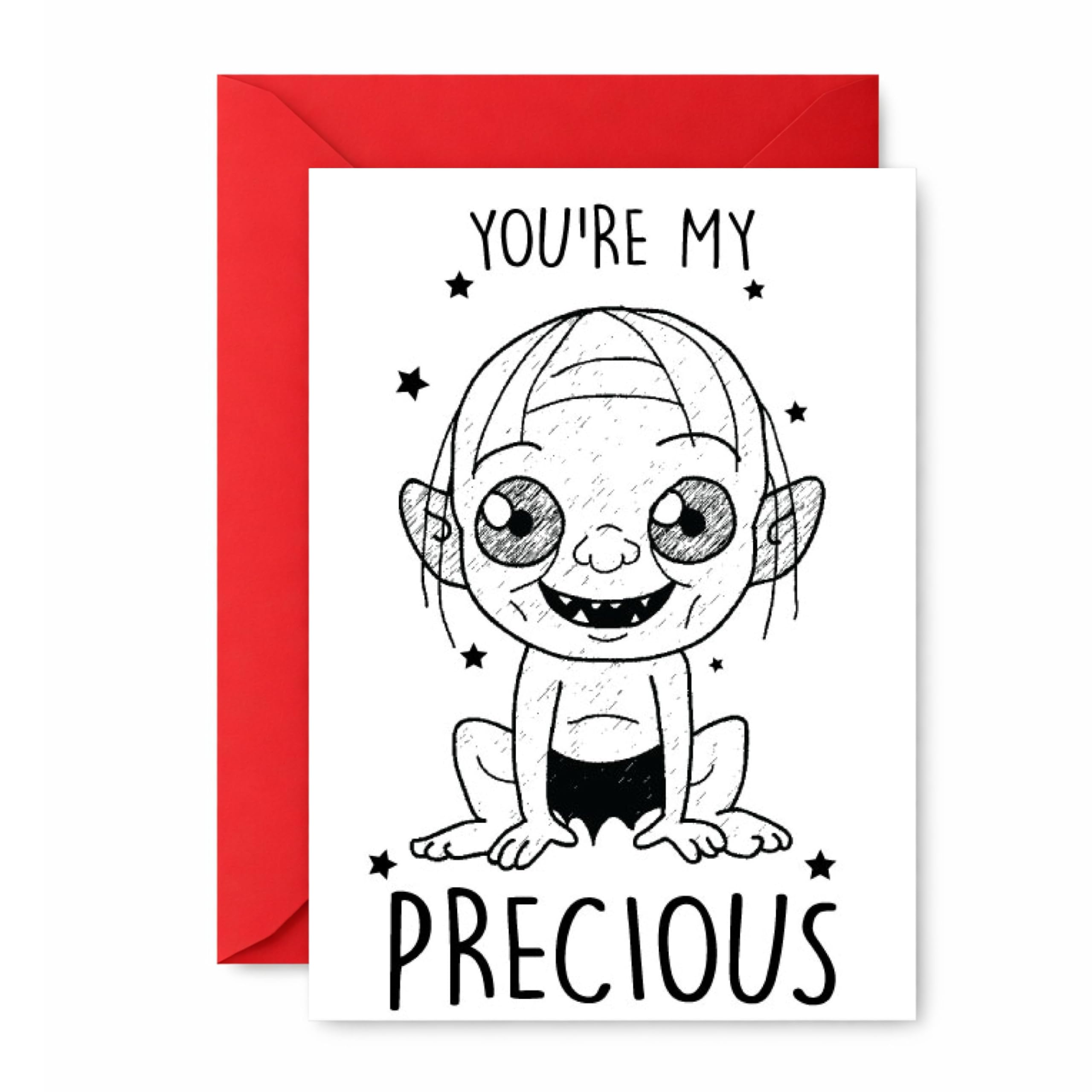 Funny Card For Boyfriend Girlfriend Or Partner You’re My Precious Cute Humour Love Card C400