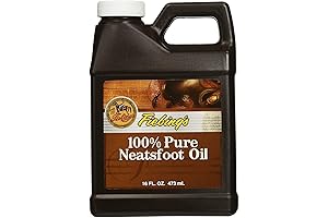 Fiebing's 100% Pure Neatsfoot Oil - 16 oz Premium Leather Preservative and...