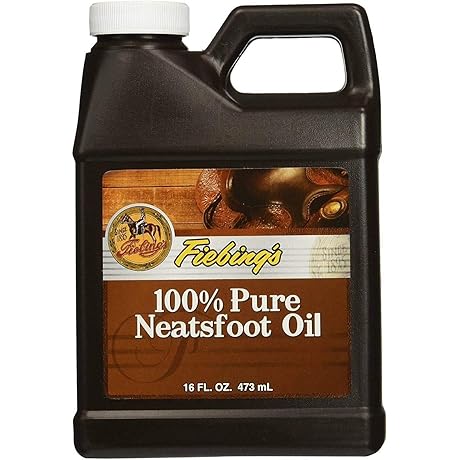 Fiebing's 100% Pure Neatsfoot Oil - 16 oz Premium Leather Preservative and...