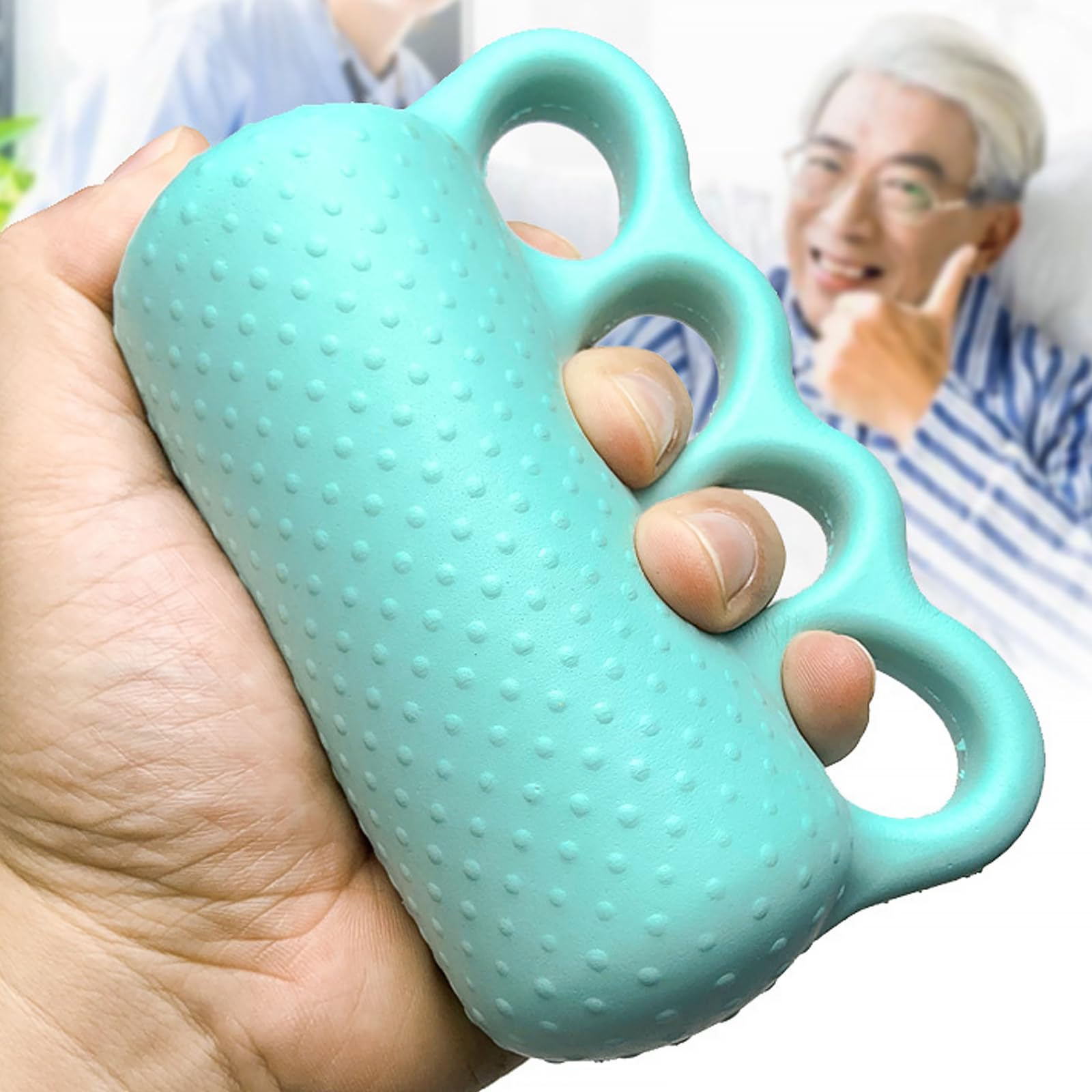 Hand Grip Strength Ball Hand Therapy Squeeze Ball for Adults Finger Resistance Strength Exerciser Stress Relief Trainer for Rehab Arthritis Carpal Tunnel