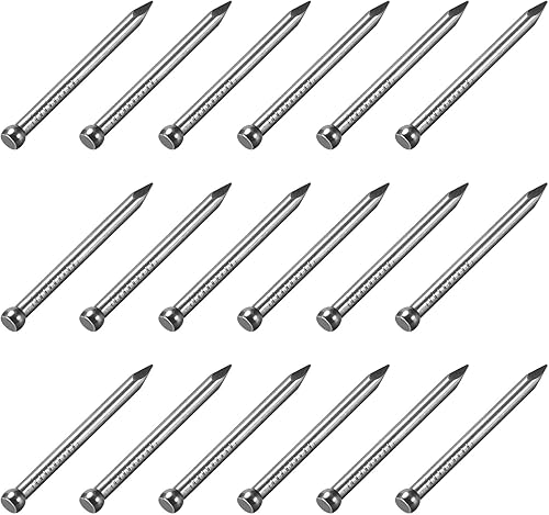 Miniatura 6 de METALLIXITY Uñas de acabado (0.079 x 1.378 in) 100 unidades, clavos de acero al carbono para carpintería