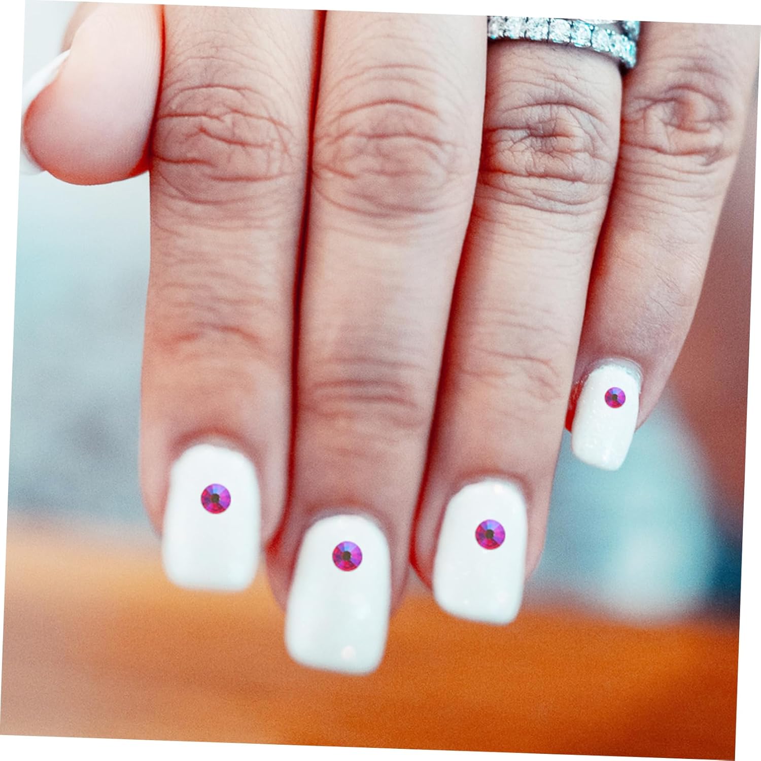 Hemoton Shiny Rhinestones Nail Art Charms Kit for Projects Compartment Flat Back Rhinestones for Nail Decoration Crafts and Home Manicure and Art Supplies