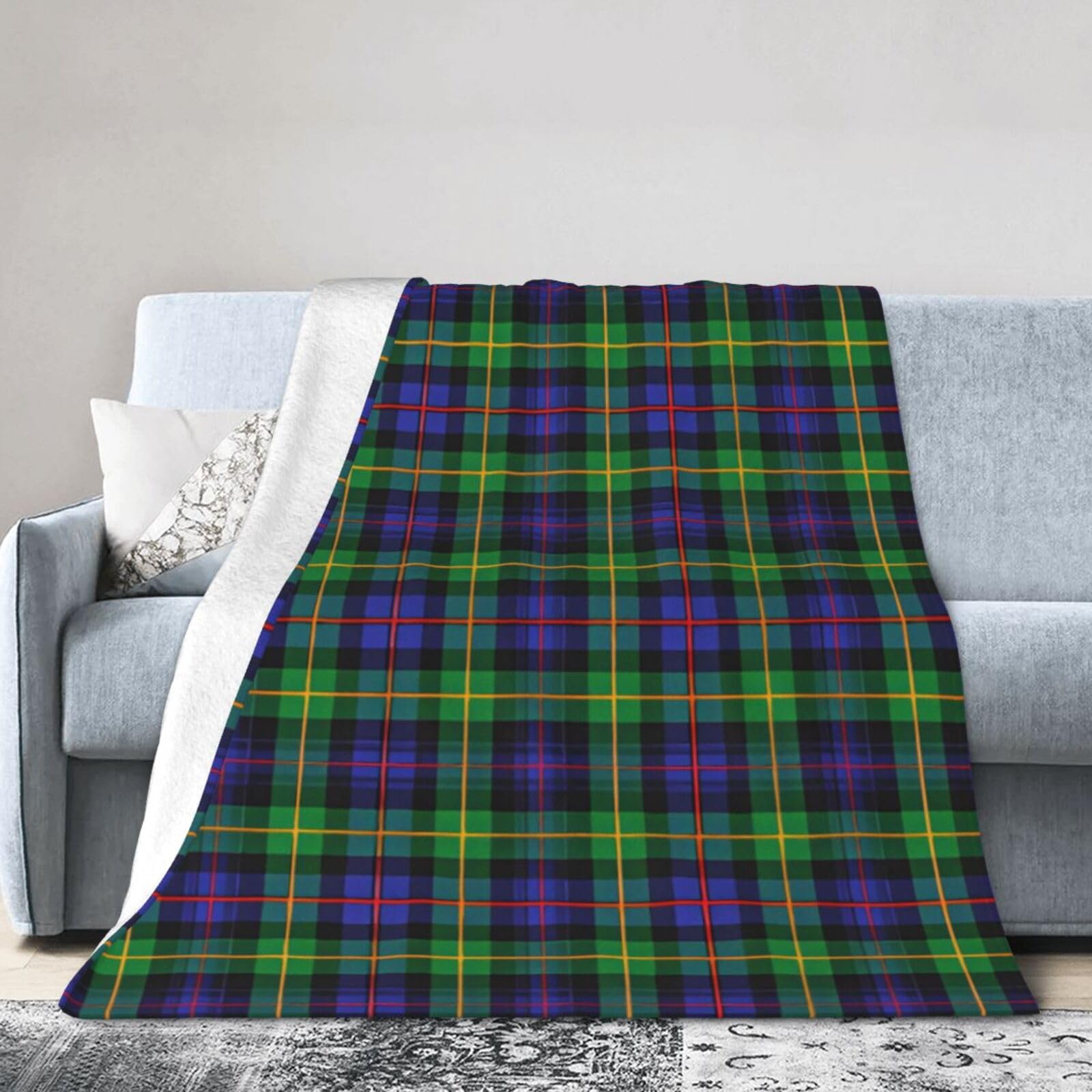 ERTDFXCV Scottish Tartan Plaid Blanket 50"x40"