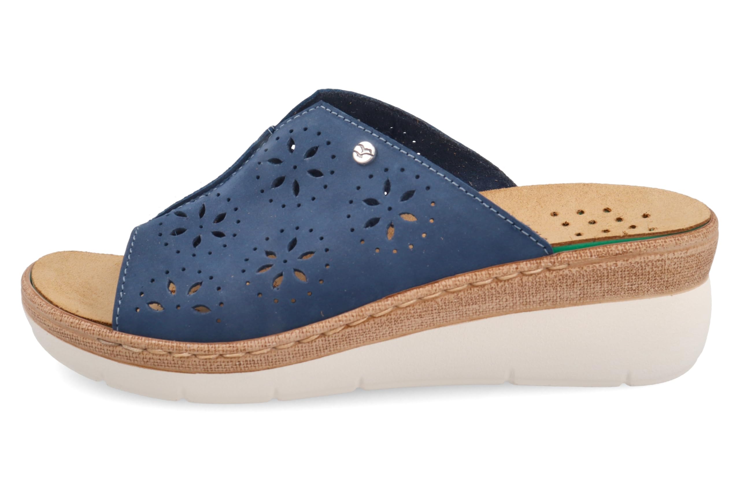 Fly Flot Ciabatte Donna Fori Traspiranti, Sottopiede Estraibile in Pelle, Sandali