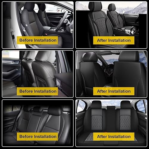 Miniatura 18 de AOMSAZTO Funda de asiento de coche personalizada para Chevrolet Cruze 2011 2012 2013 2014 2015 2016 2017 2018 2019 protector de cojín de asiento