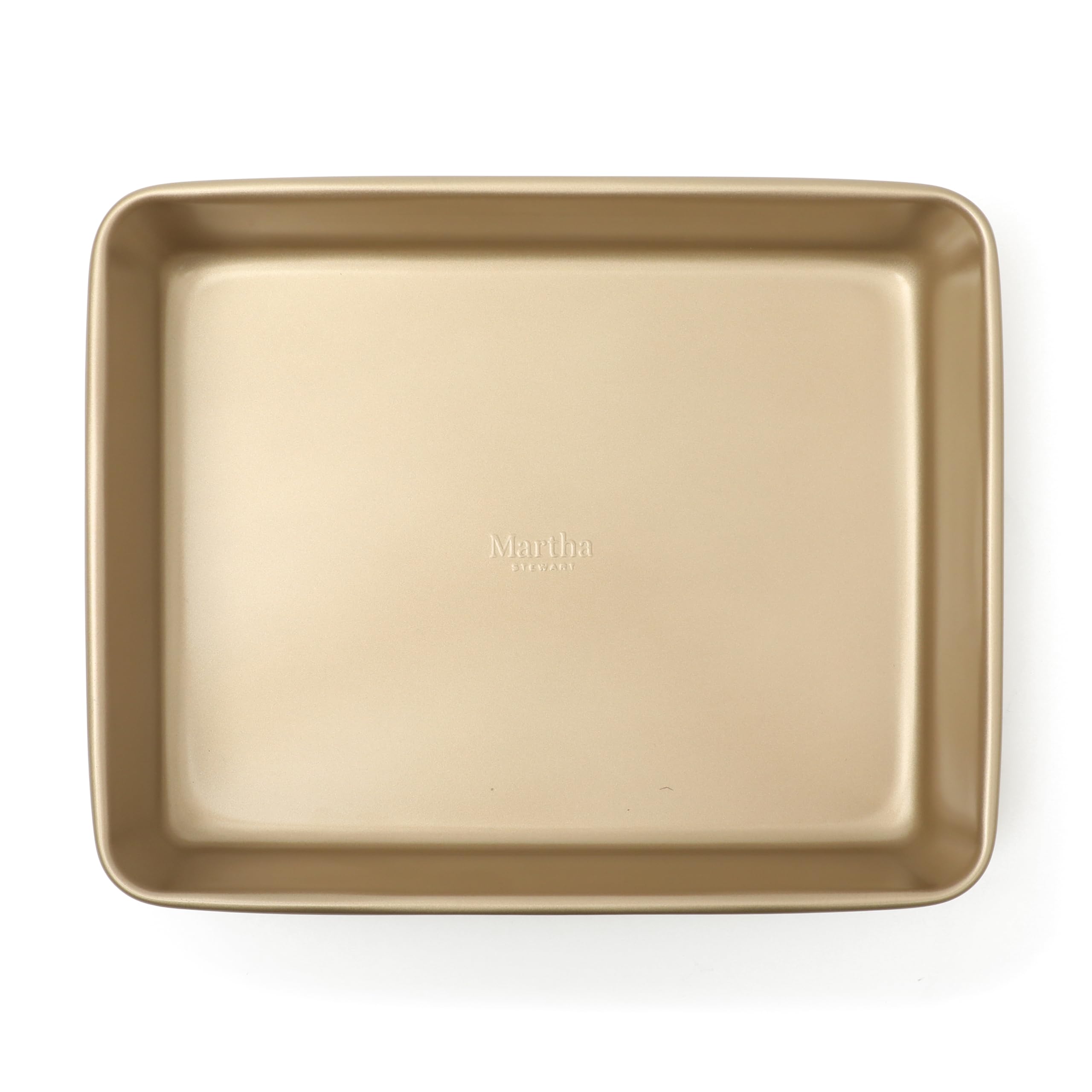 Martha Stewart Gallen 3-teiliges Keksblech-Set – 33 cm, 38,1 cm, 43,2 cm Backformen, Keramik-Antihaftbeschichtung, PFA-frei, Karbonstahl, Champagner – ofenfest bis 230 °C, verwindungsfest, leicht zu