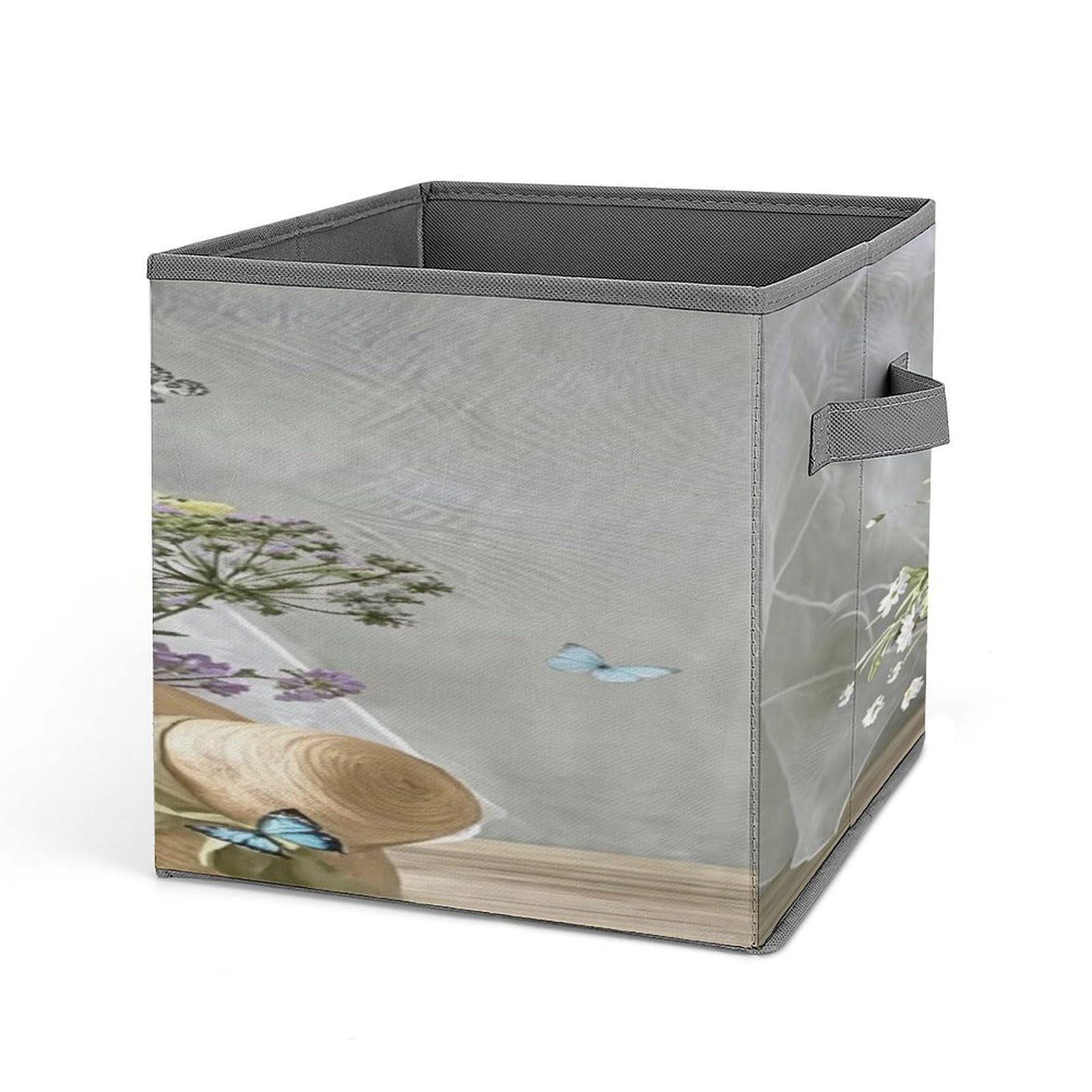 Fekiloot Style Daisy And Butterfly Storage Bins Storage Baskets