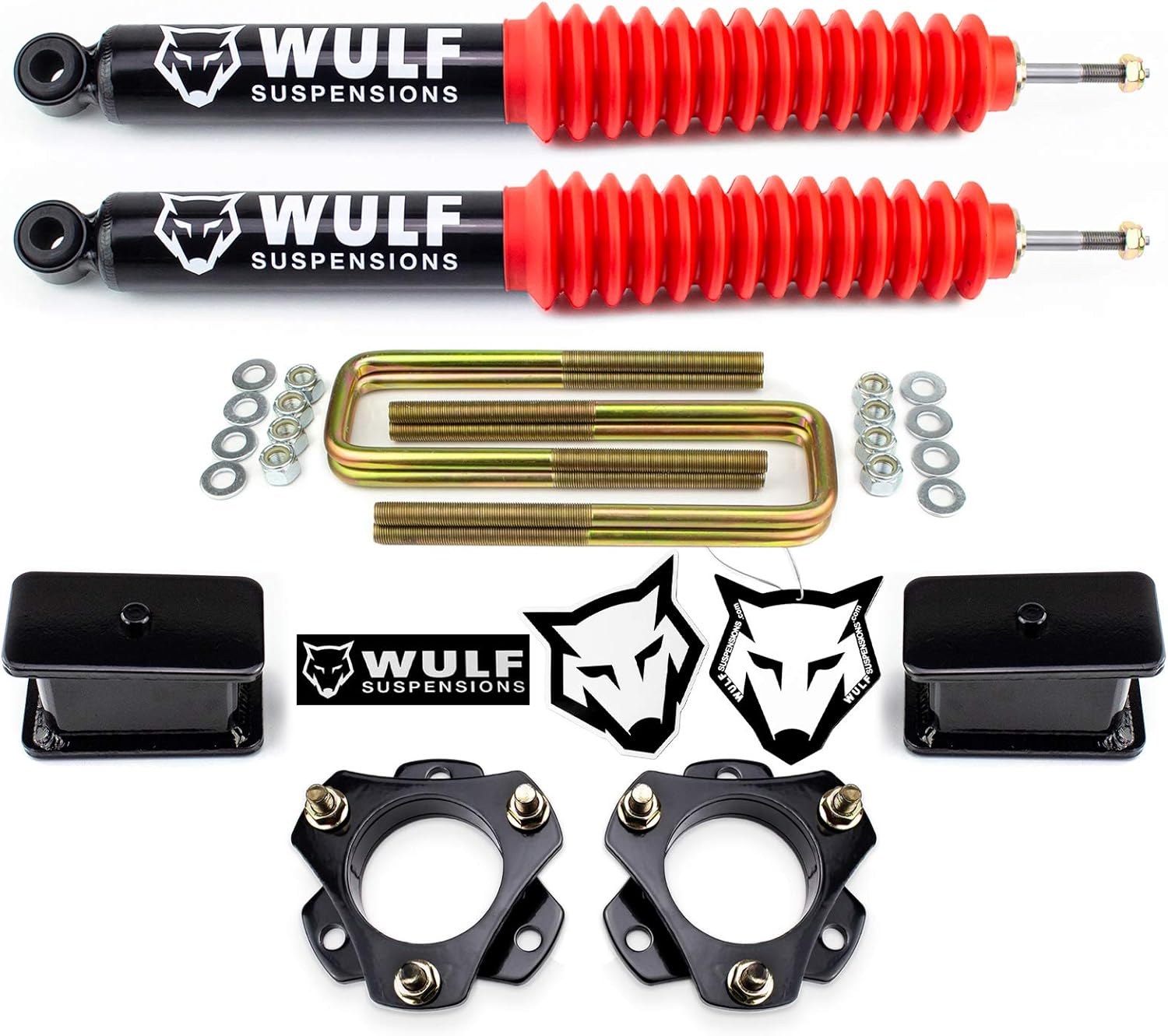Wulf 3" Full Lift Kit 2005 to 2020 compatible with model Toyota Tacoma 2wd 4X4 with Rear Shocks included